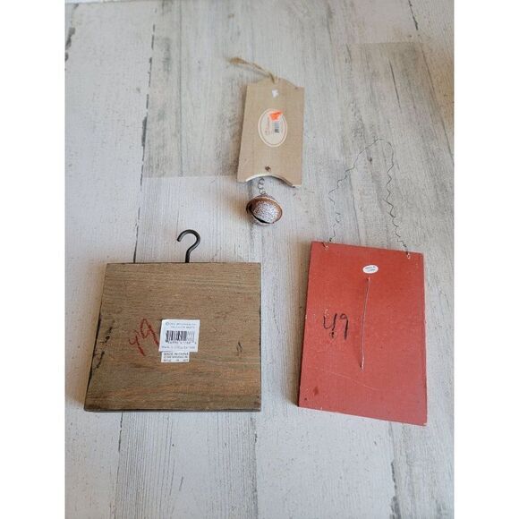 Hanging Snowman variety mini sign Bell set home wall decor - Picture 5 of 11